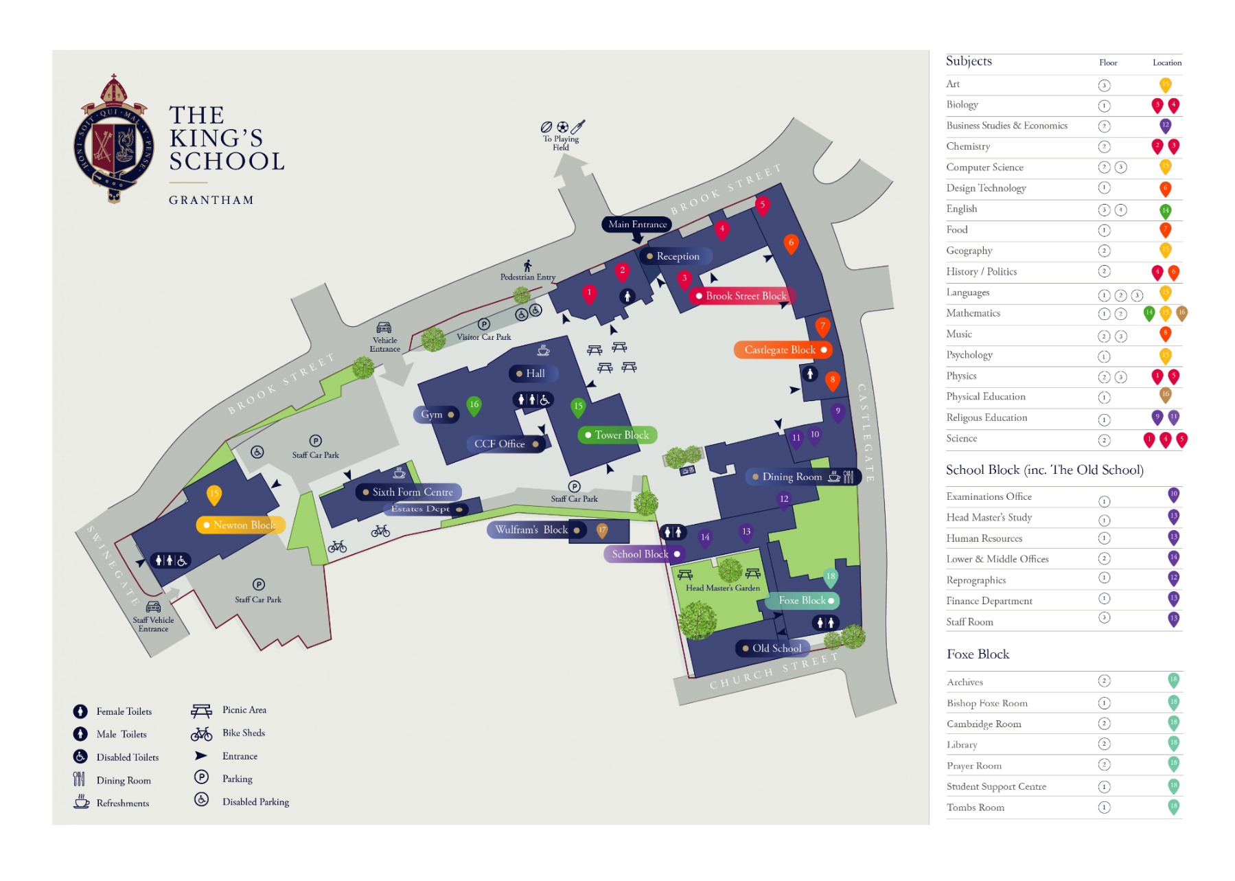 Map of the school